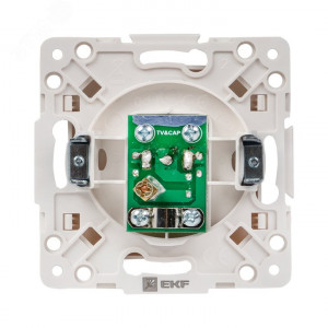 Розетка телевизионная TV 1-м Стокгольм 5-862МГц 75Ом механизм бел. PROxima EYA00-027-10