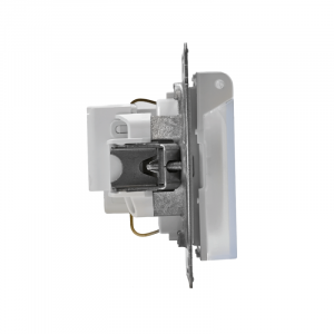 Розетка 1-м СП AtlasDesign Aqua 16А IP44 с заземл. защ. шторки с крышкой механизм бел. SE ATN440146