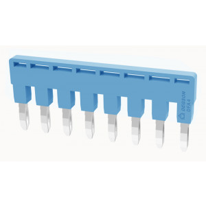 Соединительная перемычка DFA8-6.2-12-00Z(H), Соединительная перемычка, 8 полюсов, изолированная, вилочная, для клемм: DC4, цвет: синий