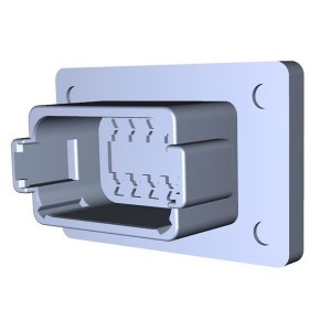 DT04-12PA-L012, Автомобильные разъемы DT 12 WAY REC W/ FLANGE