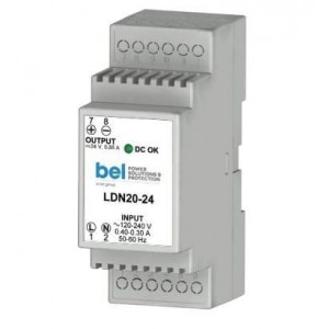 LDN20-12, Блок питания для DIN-рейки 20W 90-264Vin 12Vout 1.65A DIN