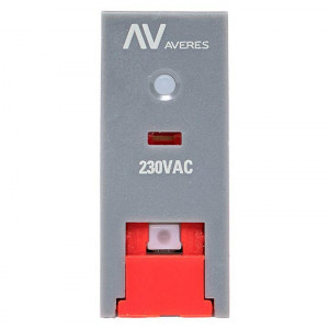 Реле промежуточное с кнопкой и мех. индикацией RPAt 22/2 8А 230В AC rpat-22-2-230AC