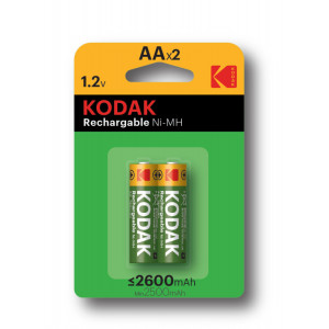 Аккумулятор Kodak HR6-2BL 2600mAh [KAAHR-2/2600mAh] (40/320/12800) СТРОГО КРАТНО 2 шт [Б0012678]