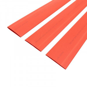 Трубка термоусадочная ТУТ нг 40,0/20,0 красная, термоусаживаемая трубка в метровой нарезке, не поддерживает горение