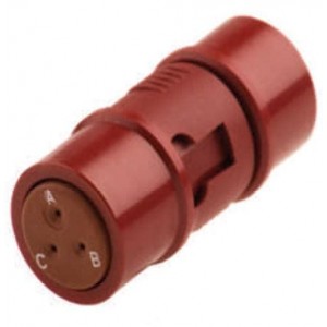 SJS820220, Стандартный цилиндрический соединитель RCPT SZ 20; BLUE TRIPLE SPLICE