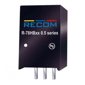 R-78HB5.0-0.5, Преобразователь DC/DC, на печатную плату вход 9-72В выход 5В 0.5A 2.5Вт