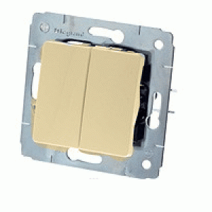 Выключатель 2клав СЛНК CAR 773758