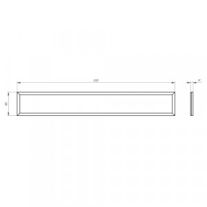 Светильник светодиодный SPO-7-50-6K-P 50Вт 6500К 4500Лм 1200х180х19 призма Б0050652