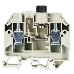 Предохранительная клемма WK 10/SI U 5X20M.NGL, Предохранительная клемма, тип предохранителя: 5x20, тип фиксации провода: винтовой, номинальное сечение: 10 мм кв., 10A, 500V, ширина: 12 мм, цвет: серый, тип монтажа: DIN35