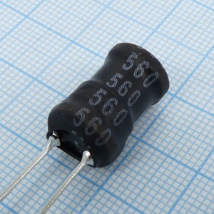 LGB-X1016-560K, Радиальная индуктивность 56uH 3.4A 68mOhm DCR p=6.5mm
