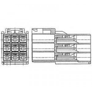 176290-1, Электропитание платы UNIV POWER CAP HSG 15P F/H