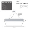 Светильник светодиодный Geometria Quadro SPO-163-W-40K-050 50Вт 4000К 3700Лм IP40 600*600*80 белый подвесной Б0050586