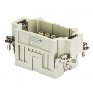 Вилочная контактная вставка 70.810.1856.0, Вилочная контактная вставка, обжимная фиксация, 18 полюсов + PE, типоразмер 10B, 500V, 16A, (обжимные контакты поставляются отдельно)