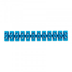 Клеммная винтовая колодка КВ-12 (4-12мм), 16 A, полиэтилен синий (10 шт./уп.)