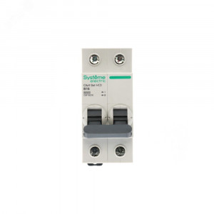 Выключатель автоматический двухполюсный (АВ) B 16А 2P 6kA 230В City9 Set C9F16216