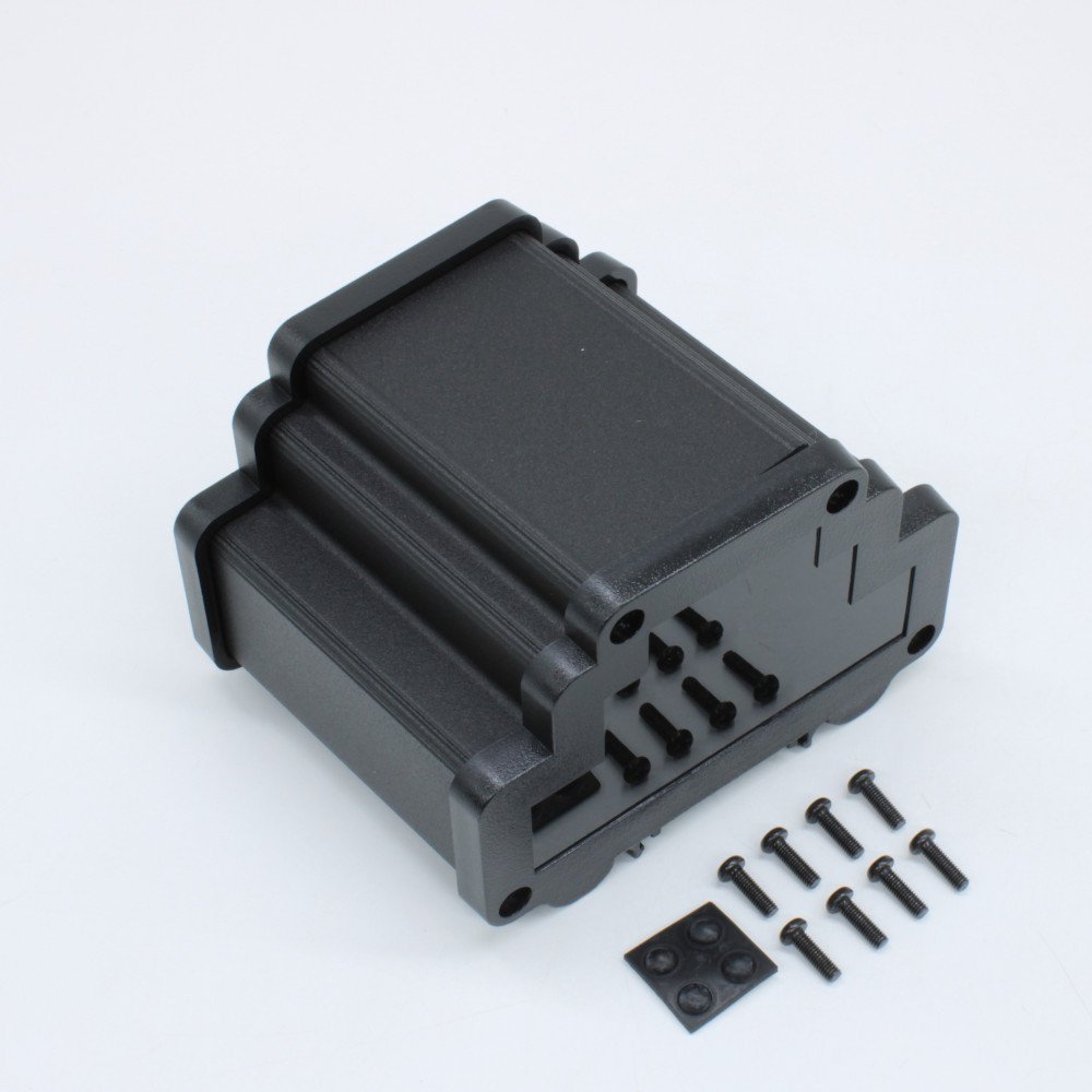 Изображение товара Промышленный корпус ALUD4MG-PBK-V0 для DIN-рейки из пластика и алюминия