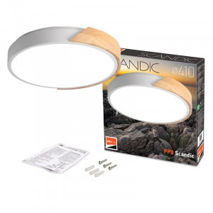 Светильник светодиодный декоративный PPB Scandic-R 36Вт 4000К IP20 настенно-потолочный бытовой WH/W 5036956