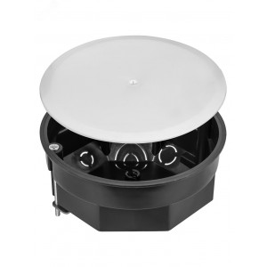 Распаячная коробка СП D103х50мм, крышка, метал. лапки, IP20, инд. штрихкод, SQ1403-0907