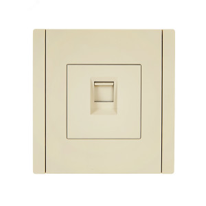 FORTE&PIANO Розетка компьютерная RJ45 кат.5E FP432 ваниль IEK FP-K10-1-K10