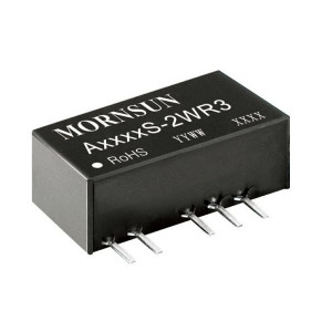 A1203S-2WR3, Преобразователь DC/DC 2 Вт, вход 12 VDC, c 2 выходами, SIP на плату