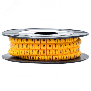 Маркер кабельный 6,0 мм2 