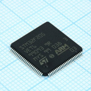 STM32F205VET6, Микроконтроллер STM 32-бит ядро ARM 512кБ Флэш-память 100LQFP