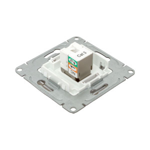 Механизм розетки RJ11, шампань Эпика EKF UP1-SOC-RJ11