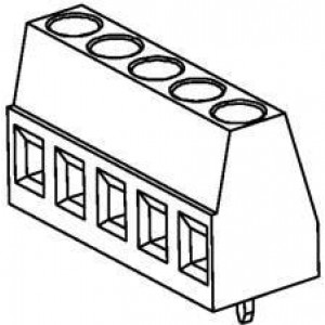 39543-3015, Фиксированные клеммные колодки 5.0MM EUROBLOCK PC V CK PC VERT BLK 15CKT