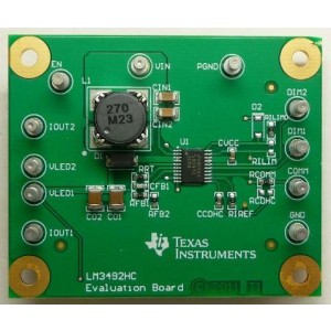 LM3492HCEVM, Средства разработки схем светодиодного освещения  LM3492HCEVM Hi Contrast Eval Mod
