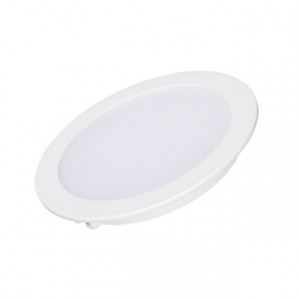 Светильник DL-BL145-12W Warm White 021438, Светодиодная панель 12Вт, корпус IP40 белый, круглый. Цвет ТЕПЛЫЙ БЕЛЫЙ 3000K, св.поток 900-960лм, CRI(Ra)>80, угол 100°. Размер Ф145x23 мм, установка в отверстие 130 мм. Питание AC 230V, 12Вт, DC300mA 36...44V, драйвер в комплекте.