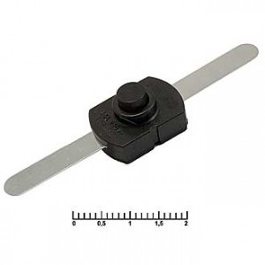 PBS101C551  1.5A 250V ON-OFF, Кнопочный переключатель PBS101C551, 1.5 A, 250 В, ON-OFF