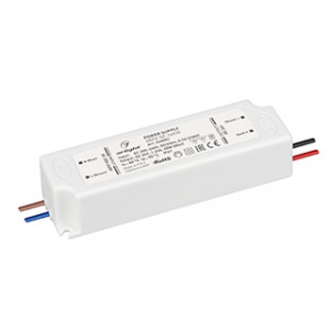 Блок питания ARPV-SP-24030 (24V, 1.25A, 30W) 040052, Источник напряжения с гальванической развязкой для светодиодных изделий. Входное напряжение 200-240 VAC. Выходные параметры: 24 В, 1,25 А, 30Вт. Встроенный PFC >0.5. Герметичный пластиковый корпус IP 67. Рабочая температура -30…+70C°