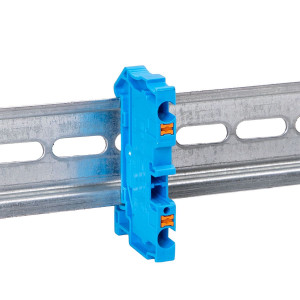 Клемма проходная Push-in 4 мм2 синяя EKF PIT-4-b