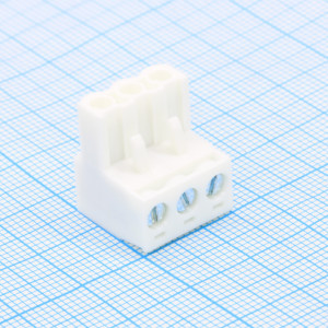 WJ2EDGK-5.0-03P-19-00A, Разъем клеммный винтовой на кабель 3 контакта шаг 5 мм