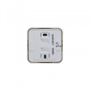 Выключатель 2-кл. ОП Blanca 10А IP20 (сх. 5) 250В с подсветкой с изолир. пластиной беж. SE BLNVA105117