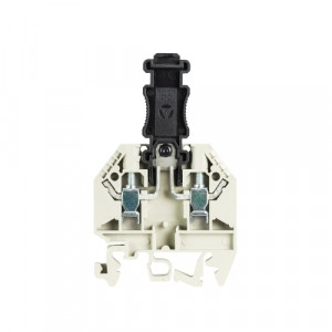 Клемма для модулей WK 4 TKG-TRST P3/U, Клемма для штекера размыкателя с тестовыми гнездами, тип фиксации провода: винтовой, номинальное сечение: 4 мм кв., 20A, 690V, ширина: 6 мм, цвет: серый, тип монтажа: DIN35