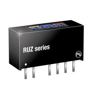 RUZ-050505, Преобразователи постоянного тока в постоянный с изоляцией 2W DC/DC 1kV UNREG 5Vin 55Vout