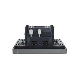 FORTE&PIANO Выключатель 1-клавишный перекрестный 10А FP512 сталь IEK FP-V13-0-10-1-K46