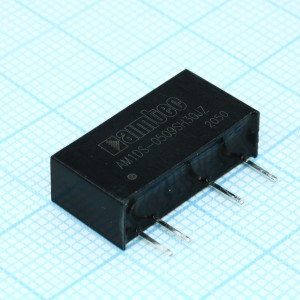 AM1DS-0509SH30JZ, DC/DC, 1Вт, вход 4.5…5.5В, выход 9В/0.111А, изоляция 3000В DC, КПД 82%, максимальная емкостная нагрузка не более 220мкФ, SIP7, 19.5x6x10мм, -40…85°C, пластик