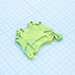 GSD2.5-2-PE, Заземляющая клемма, тип фиксации провода: винтовой, номинальное сечение: 2.5 мм кв., ширина: 5,1 мм, цвет: желто-зеленый, тип монтажа: DIN35