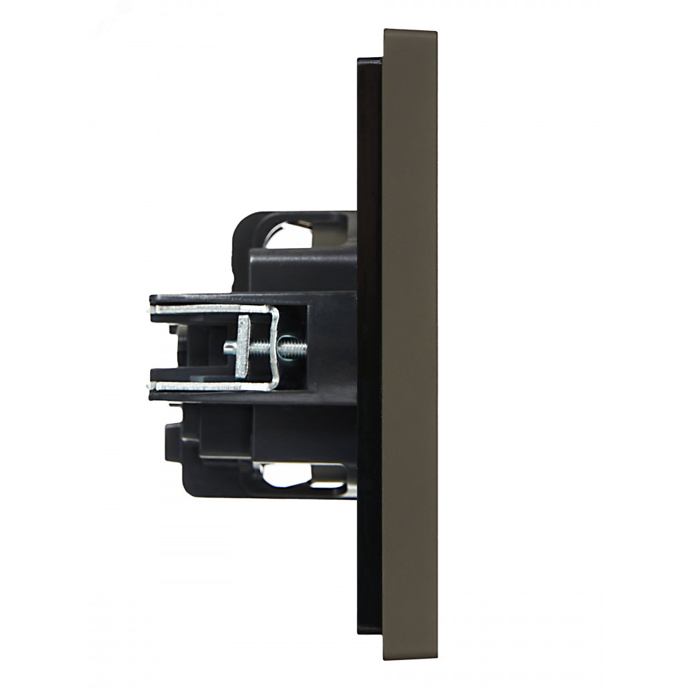 Изображение товара Розетка СП FORTE&PIANO FP315 16А с заземл. защ. шторки винт. крепл. сер. IEK FP-R14-16-K03