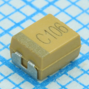 TPSB226M010R0700, Конденсатор танталовый твердотельный 22мкФ 10В B корпус ±20% (3.5 X 2.8 X 1.9мм) выводы внутрь для поверхностного монтажа 3528-21 0.7Ом 125°C лента на катушке