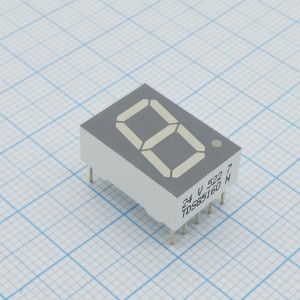 TDSG5160, 1 разрядный индикатор 13мм/зеленый/568нм/9.5мкд/ОК