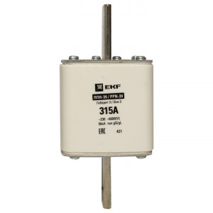 Плавкая вставка ППН-39 630/315А габарит 3 EKF