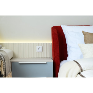 SKANDY Рамка 1-местная SK-F01W арктический белый IEK SK-M12-K01