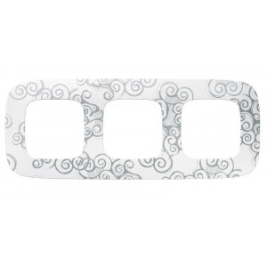 Рамка 3-м Valena Allure универсальная нарцисс хром 754343