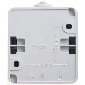 Выключатель 1-кл. ОП Этюд 10А IP44 10AX сер. SE BA10-041C