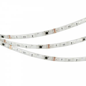 Лента герметичная DMX-SE-B60-10mm 24V RGB-PX6 (14 W/m, IP65, 5060, 5m) 039607, Светодиодная лента DMX-SE-B60, герметичная IP65 (SE - силиконовое покрытие), с микросхемой GS8516. Светодиоды 5060, 60 шт/м (1 pixel = 6 LED), белая плата, скотч 3М. Цвет RGB, угол 120°. Питание 24 В, мощность 14 Вт/м (70 Вт на 5 м). Размеры 5000x10x4 мм.