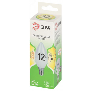 Лампа светодиодная LED 12 Вт 1200Лм 3000К свеча теплый E14 220-240В LED B35-12W-830-E14 Green Line Б0067089