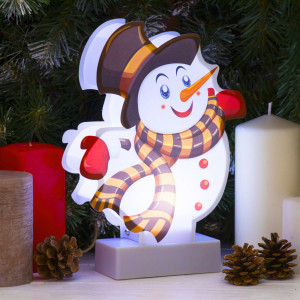 Светодиодная новогодняя фигура EGNDS-08 Снеговичок 1 LED Б0051932